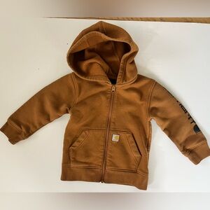 Carhartt Kids Tan Full-Zip Hoodie
